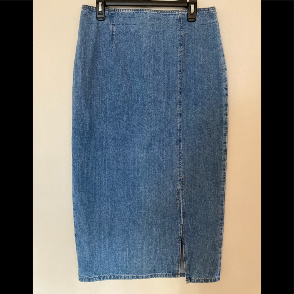 VTG Crossroads Denim Maxi Skirt. 14